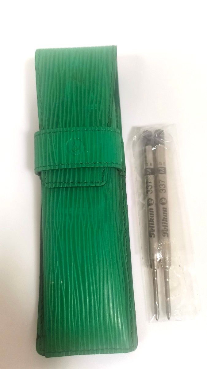 Pelikan 百乐钢笔盒 绿色 鳄鱼纹 337 M 替换墨囊 2支装