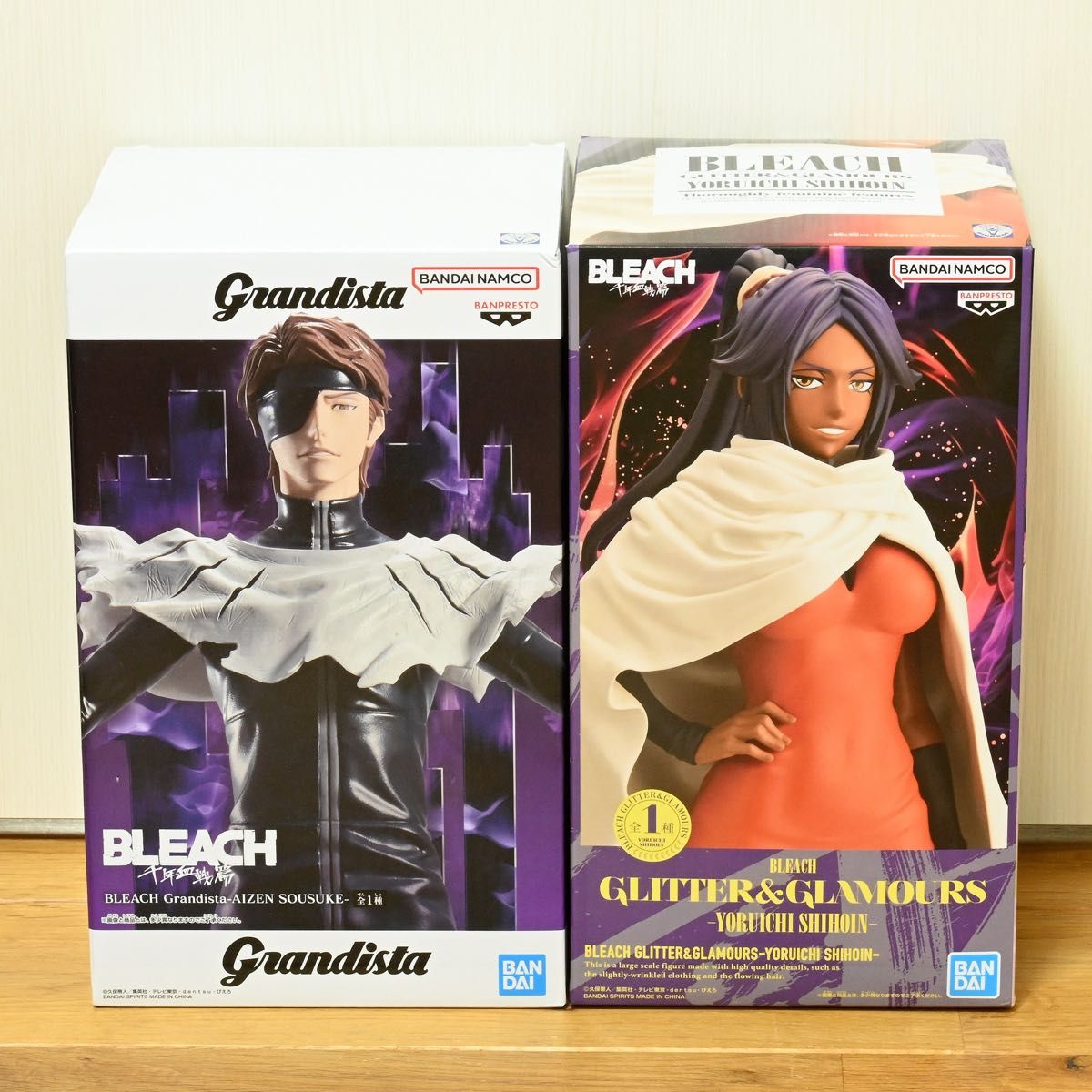【未开封发货】BLEACH 手办 2种套装 Grandista 蓝染惣右介 GLITTER&GLAMOURS 四枫院夜一