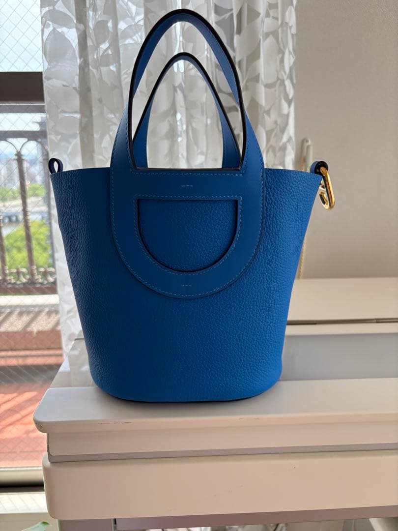 HERMES In-the-Loop 蓝色手提包