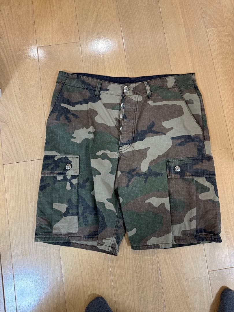 CHROME HEARTS 野兽之犬 迷彩工装短裤 34