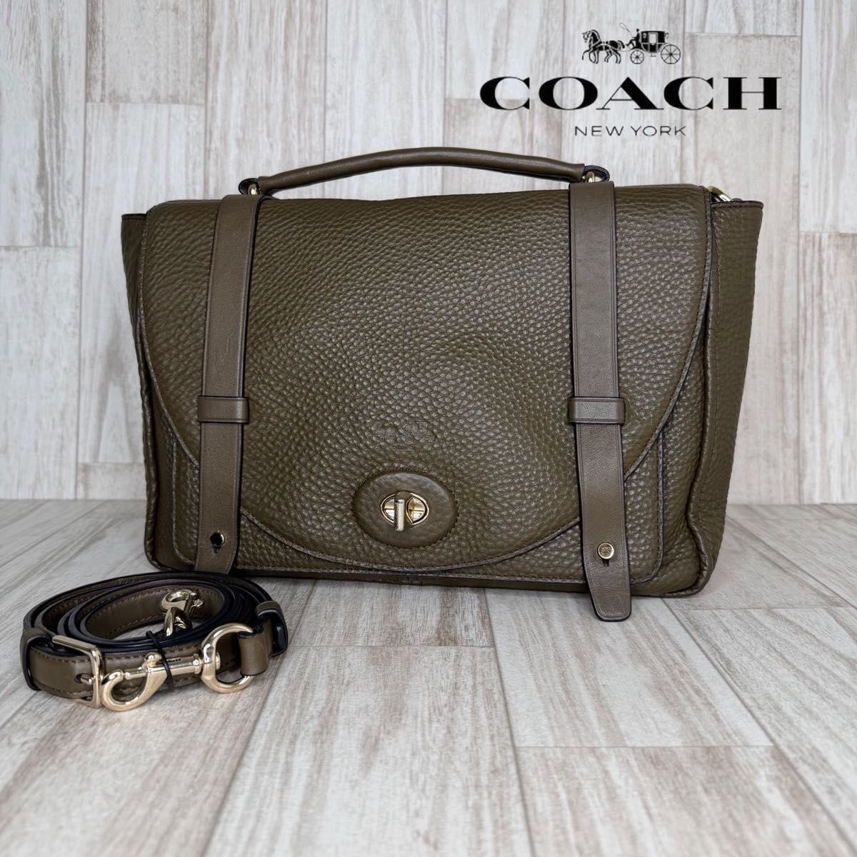 COACH コーチ　レザー　2WAY ハンドバッグ　ショルダーバッグ　70
