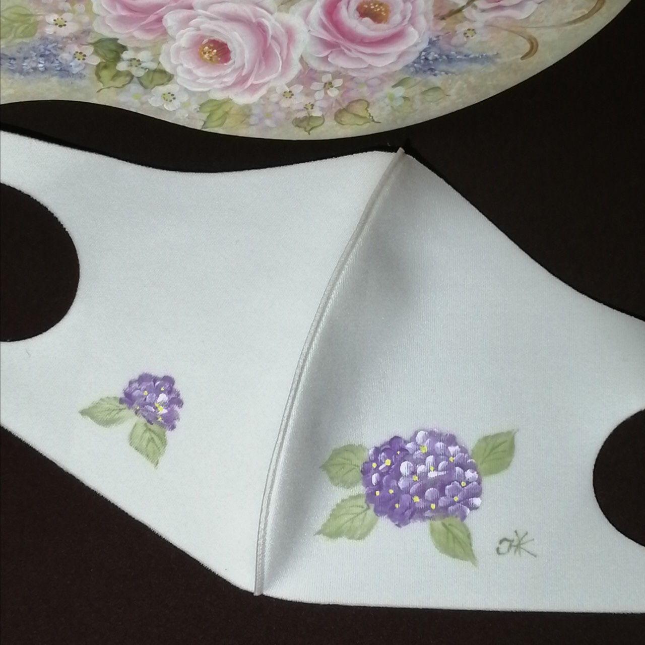 【【免运费】紫阳花图案口罩 托尔绘画作品