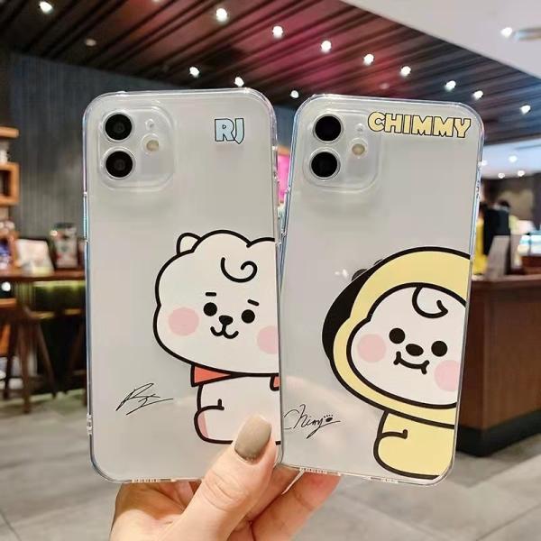 BTS Merchandise Transparent Case for iPhone15/15Pro/15Promax/15plus/14/13/12 - BT21
