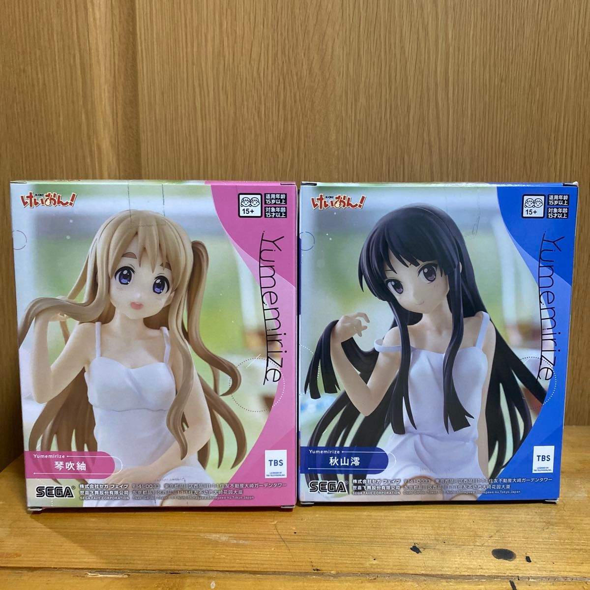 K-On! Yumemirize Figure Set of 2 - Tsumugi Kotobuki and Mio Akiyama SEGA