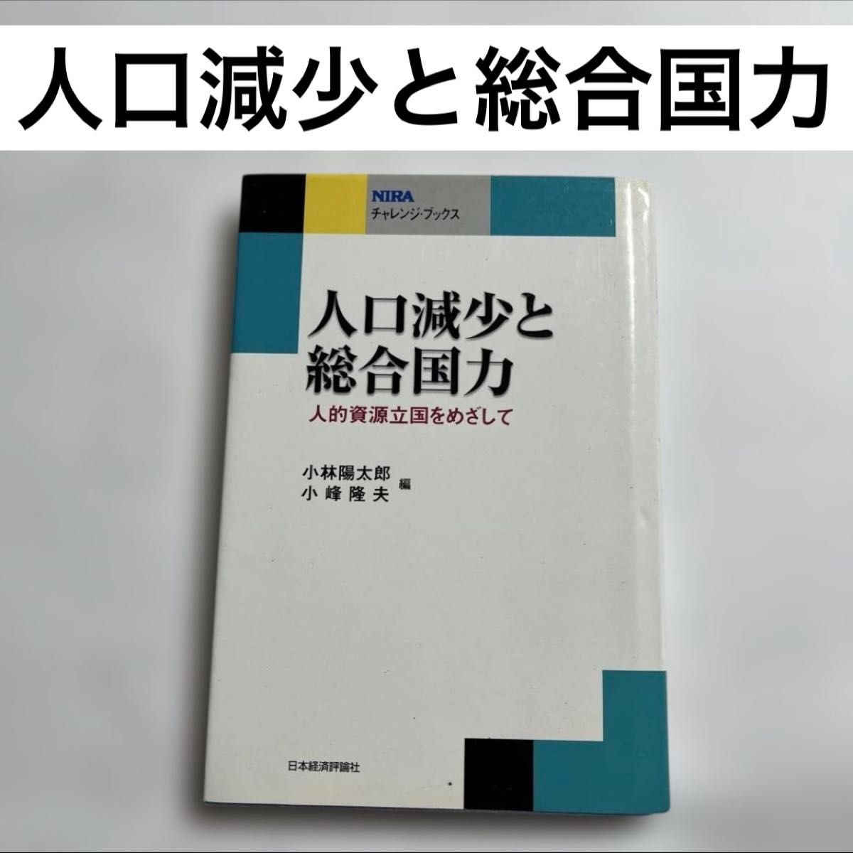 人口减少与综合国力——迈向人力资源立国(NIRA挑战丛书) 小林阳太郎/编 小峰隆夫/编
