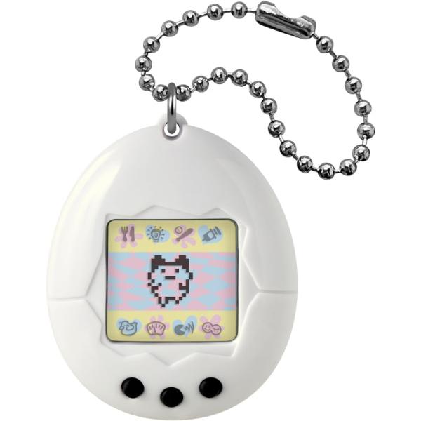 万代 BANDAI 原创电子宠物 初代 白色 电子宠物 30周年 复刻设计 第一代程序 带球链 数码宠物 手机游戏 电子玩具