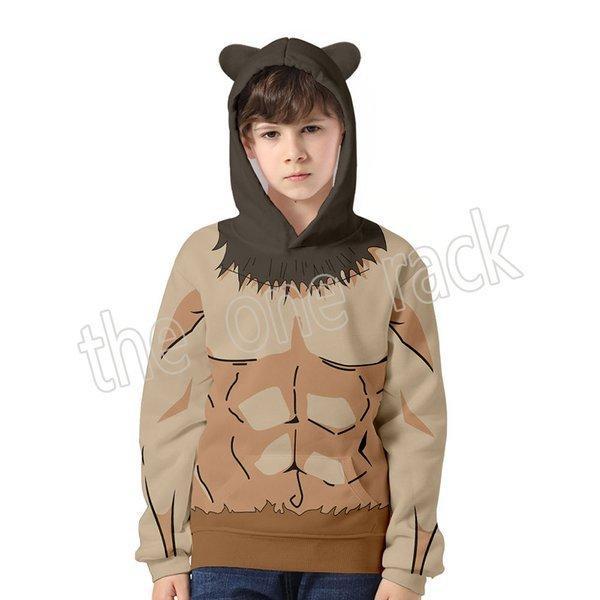 コスプレ衣装 鬼滅の刃 グッズ風 子供大人用嘴平伊之助長袖スウェット 猫耳 フード付き パーカー 春秋 仮装