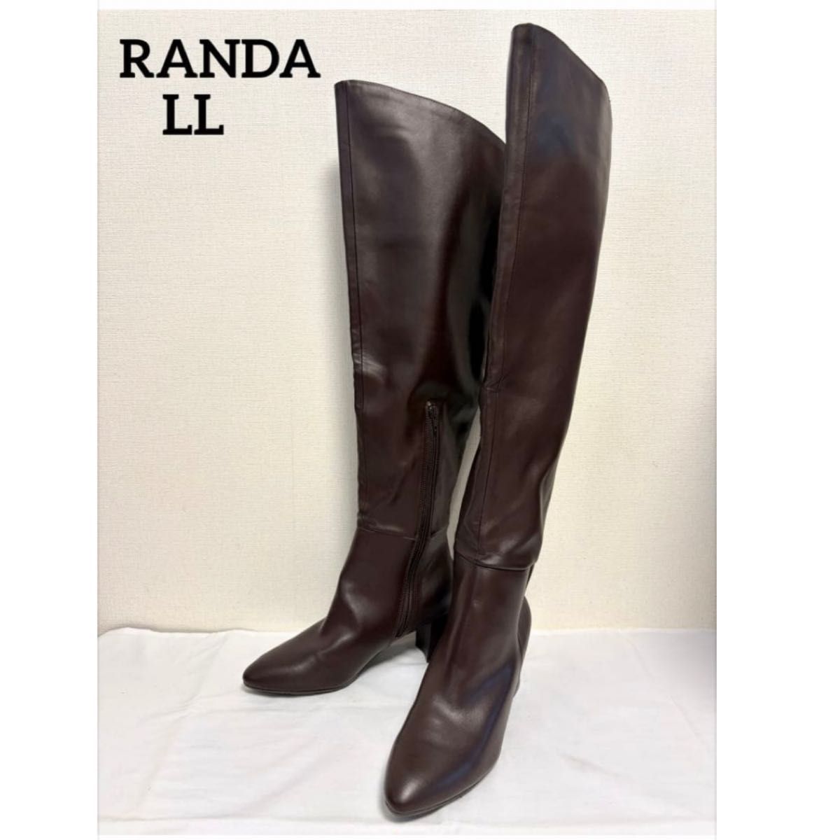 RANDA 晴雨两用及膝靴 棕色 LL RANDA 茶色 长筒靴