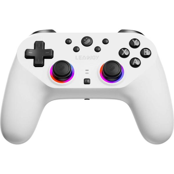 LEADJOY 有线·无线 游戏手柄 SABER PLUS(JS13 PRO TMR摇杆 Windows PC Switch iOS Android 白色)SABER-PLUS-WH 退货类别A