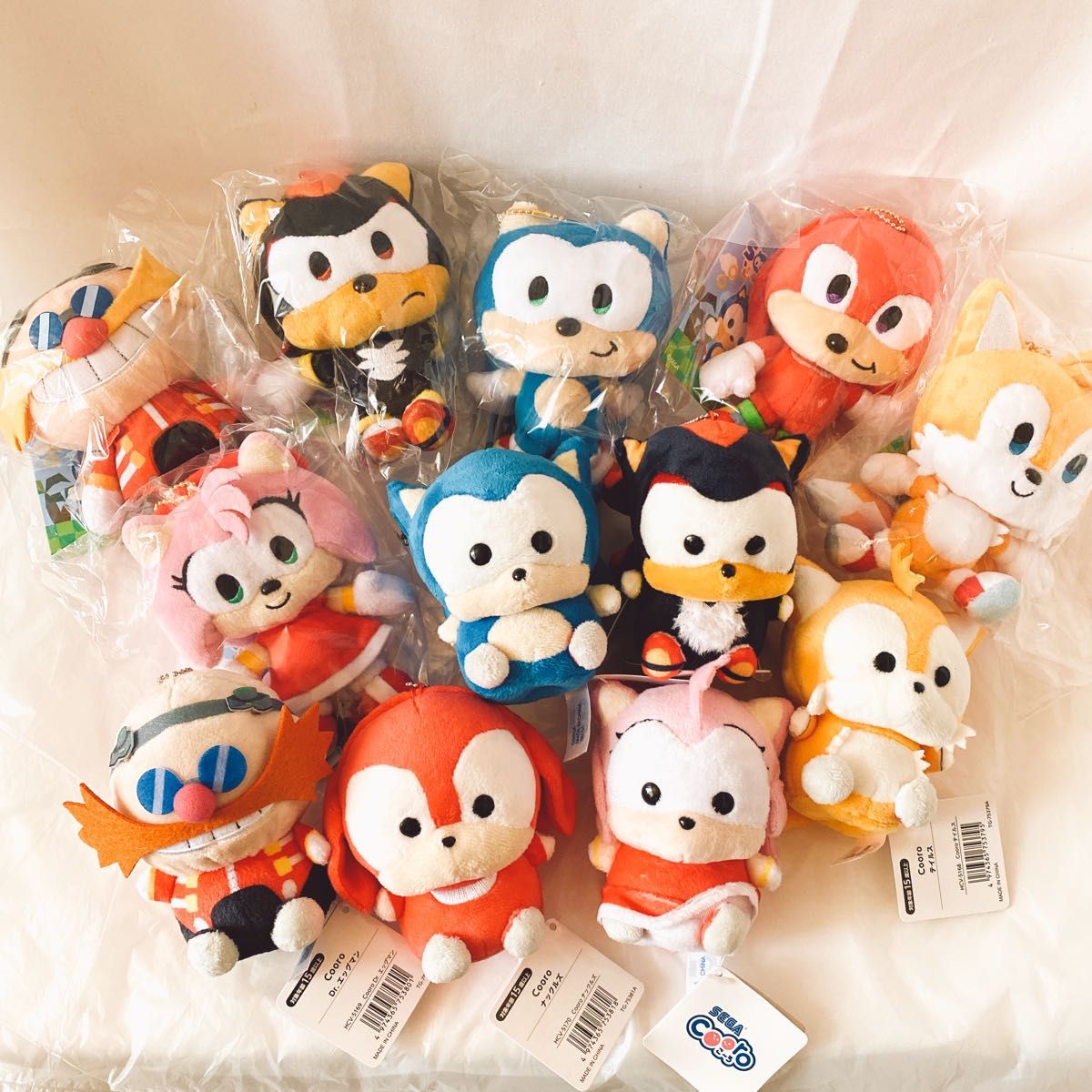 全種コンプリート　SONIC＆FRIENDS cooro こ〜ろ マスコット ぬいぐるみ　ソニックザヘッジホッグ　日本限定　公式