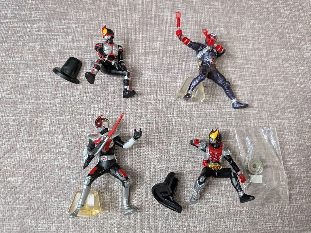 假面骑士 HG 手办4体套装 555 响鬼 电王 Kiva