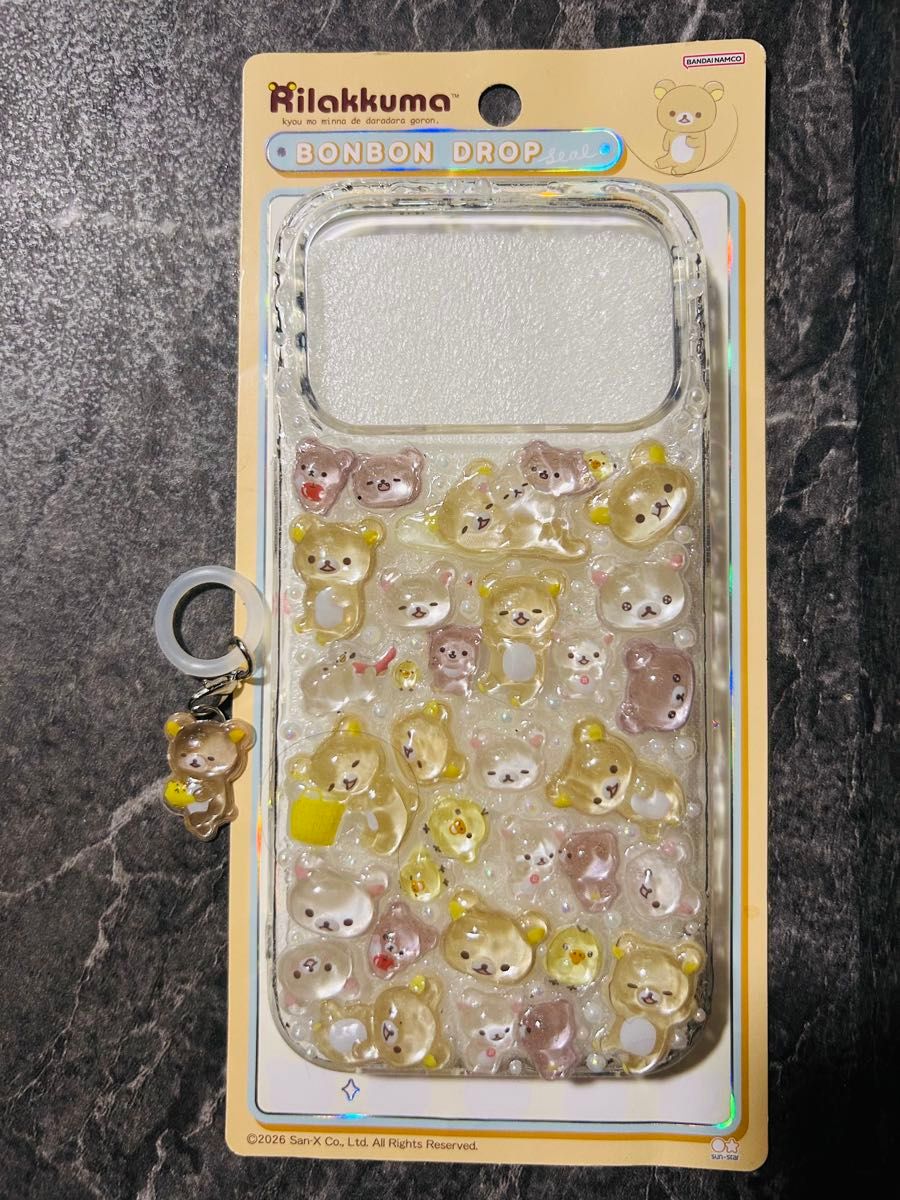 IPhone17原创外壳邦邦洛普贴纸带懒懒熊omake