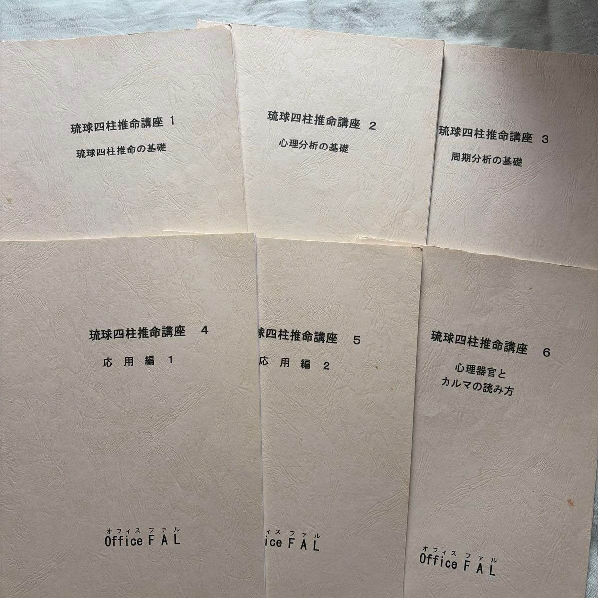 琉球四柱推命講座 1-6卷套装 Office FAL 基础 应用 心理分析