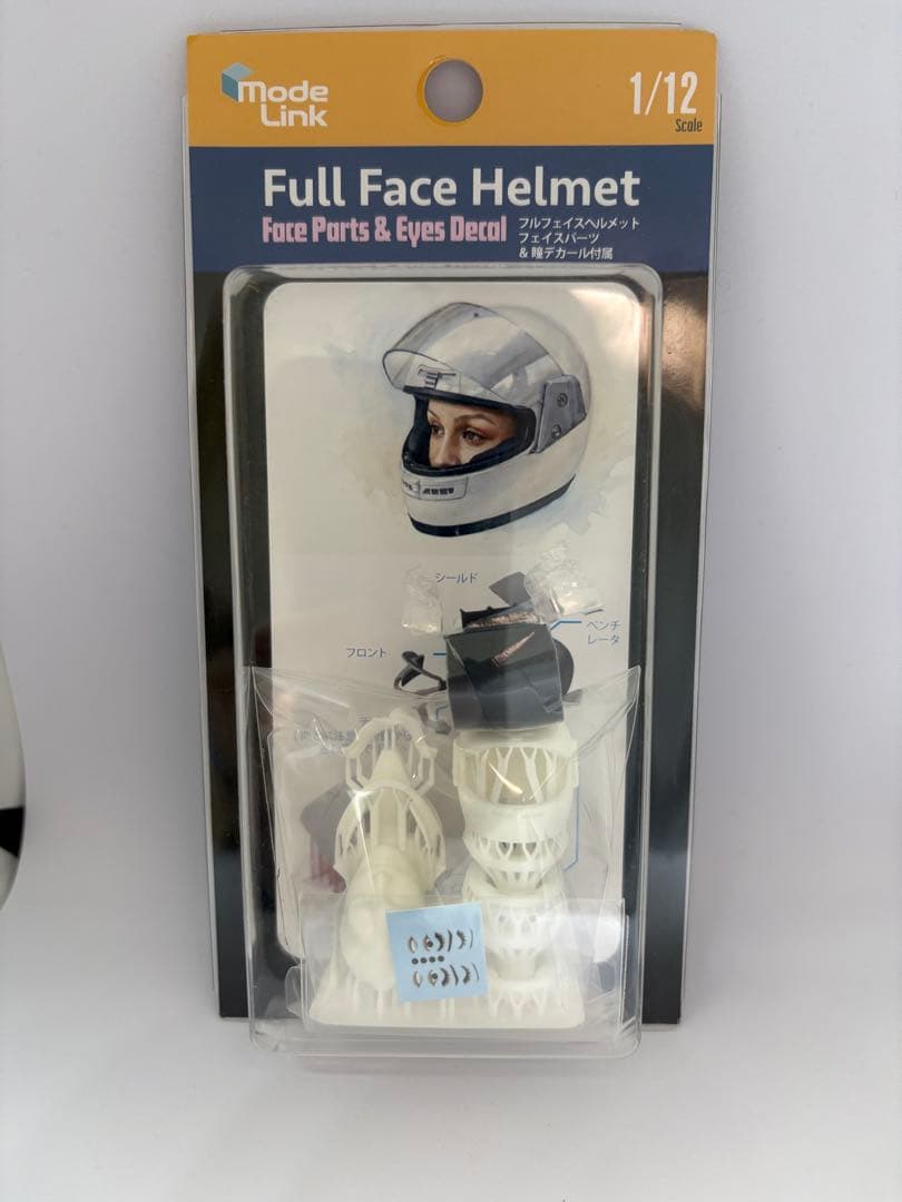 1/12 Full-Face Helmet Plastic Model Mode Link Unused Item