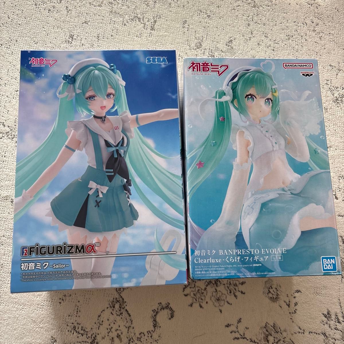 初音未来2种套装figure rizm α Sailor & BANPRESTO EVOLVE Clearluxe