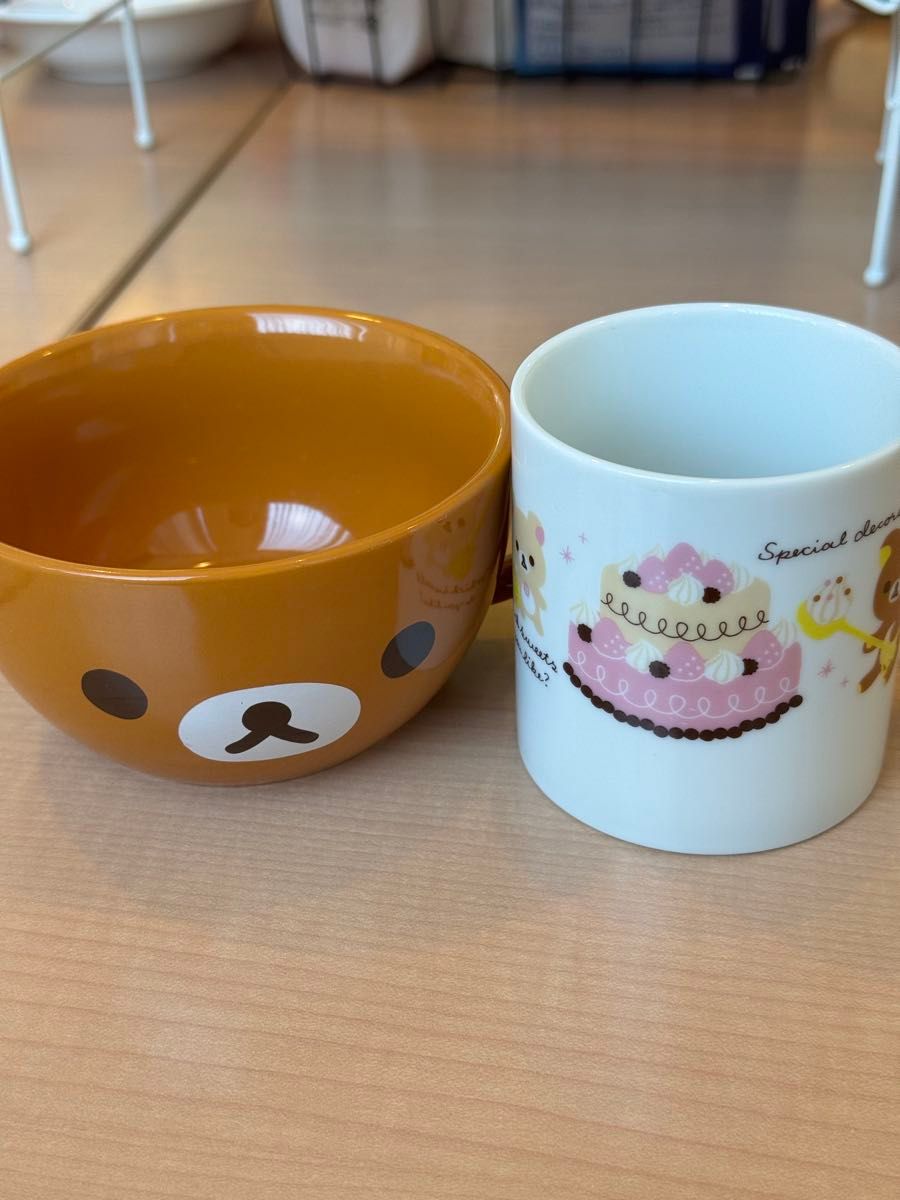 2个懒懒熊汤杯迷你马克杯套装
