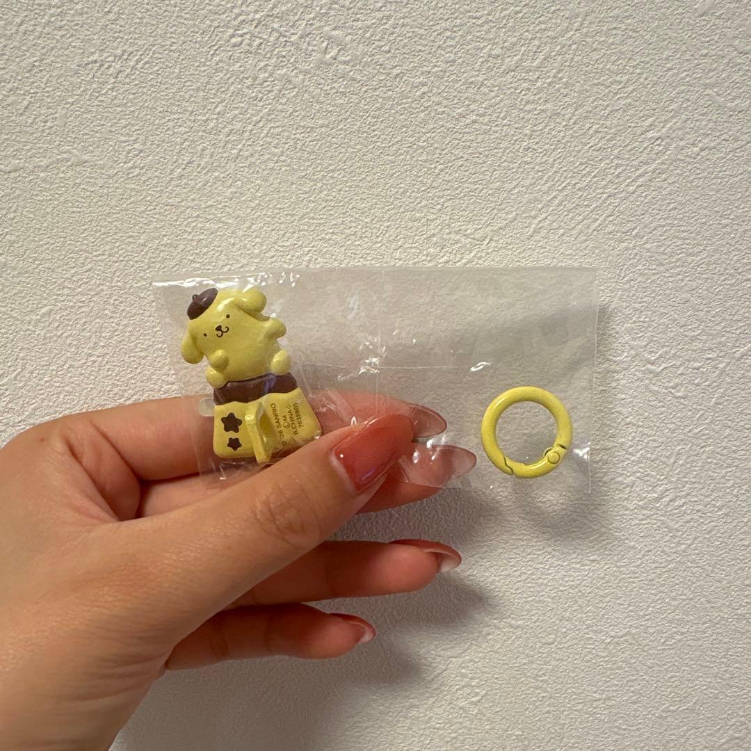 波姆波姆布丁胶囊钥匙圈钥匙环衣架