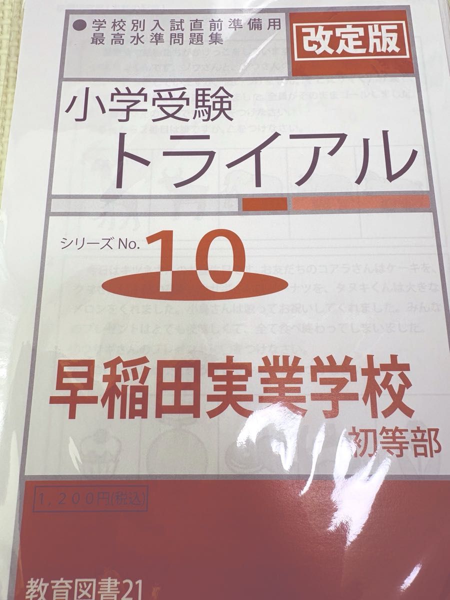 小学入学考试模拟系列 No.10 早稻田实业学校初等部 修订版