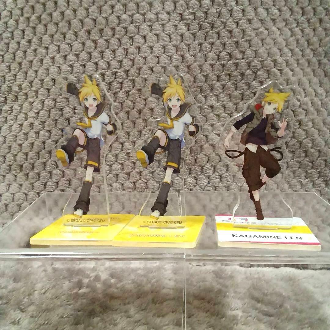 Kagamine Len Acrylic Stand Acusta 3-Piece Set 2