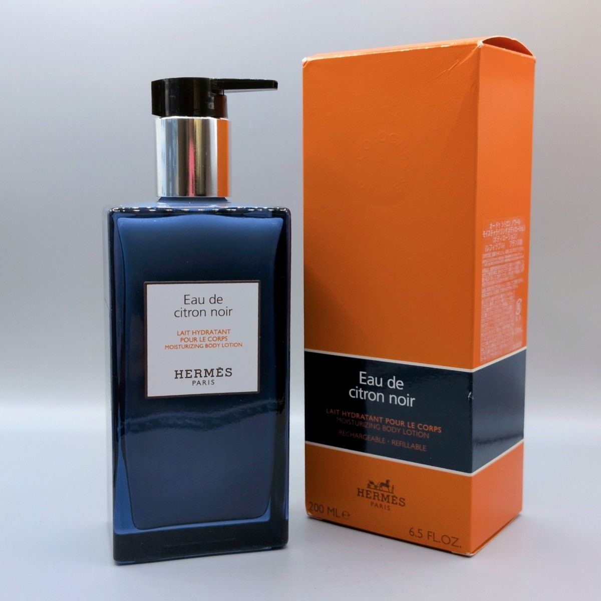 【全新未使用】 爱马仕 柠檬黑 滋润身体乳 200毫升 可 refill款 HERMES