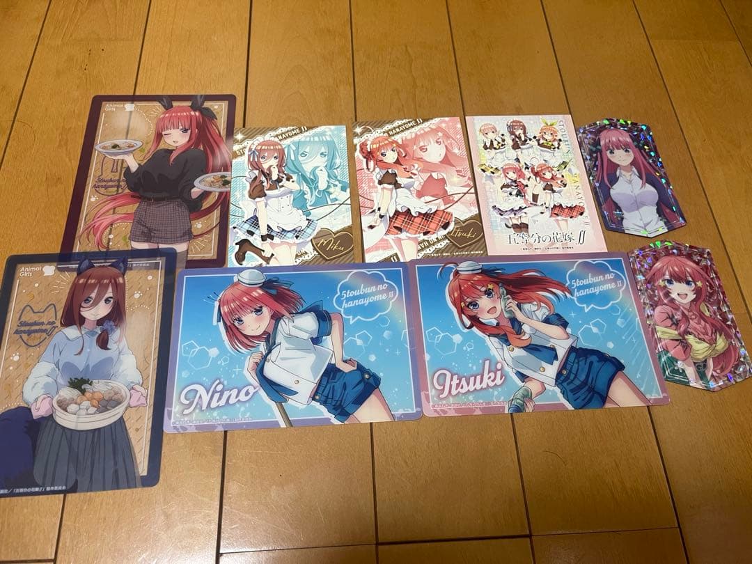 五等分的新娘 周边套装（二乃·五月·三玖等）明信片·插画卡