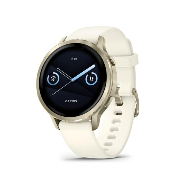 ガーミン Venu 4 Lunar Gold / Bone 41mm(Suica対応)スマートウォッチ 010-03013-30 返品種別A