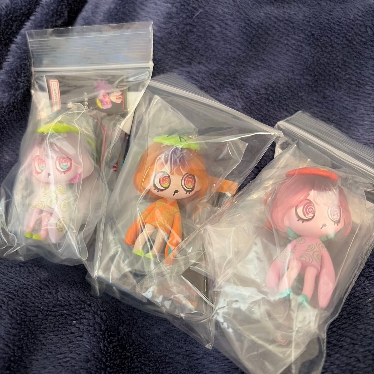 Virus Sweets Figure Collection: Sweet Shop VIRUSWEETS Trick or Treat Kashiwa Mochi, Sakura Mochi, and Kabocha Mochi