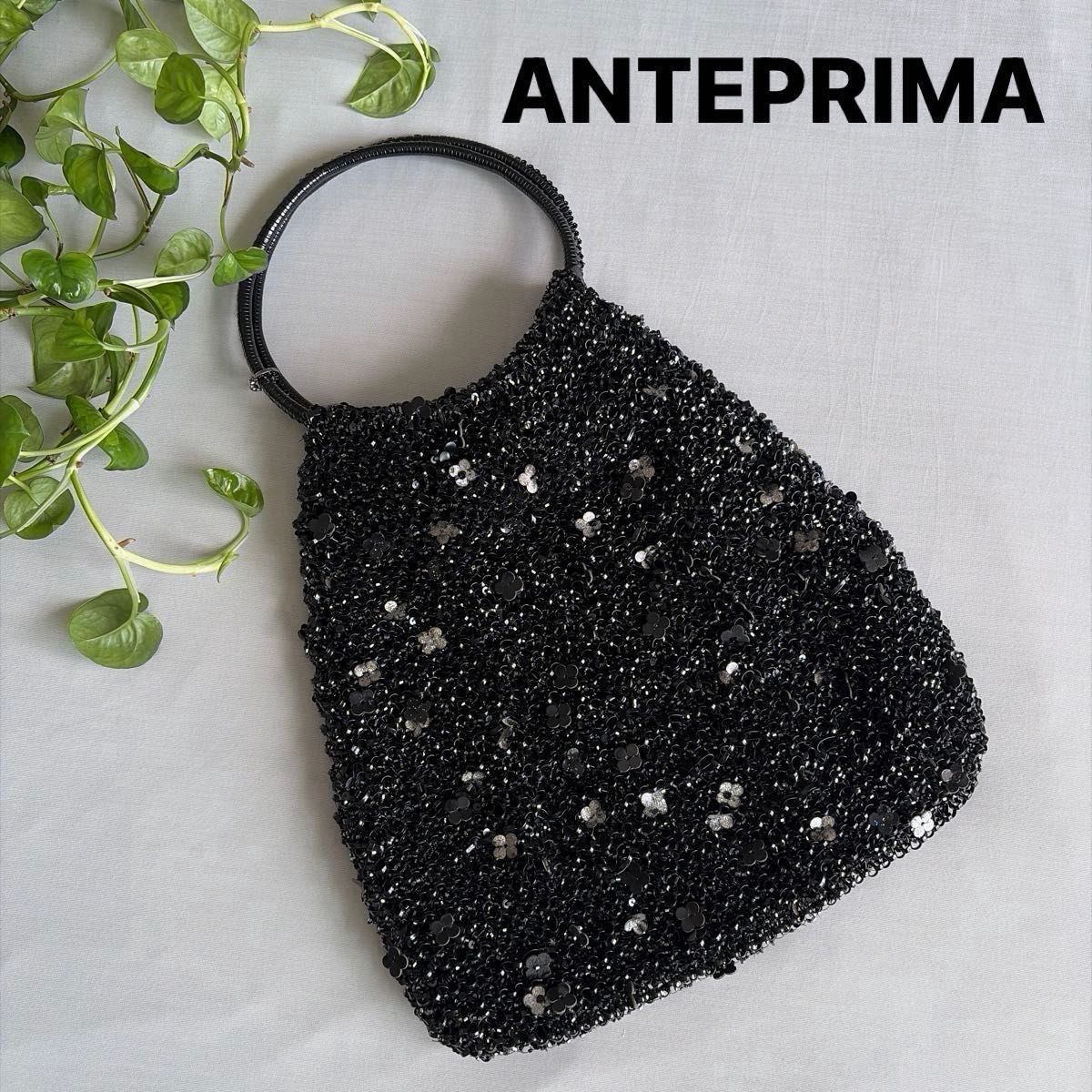 ANTEPRIMA 菲奥图拉花卉装饰竖款圆形大号大尺寸铁线包 Anteprima派对