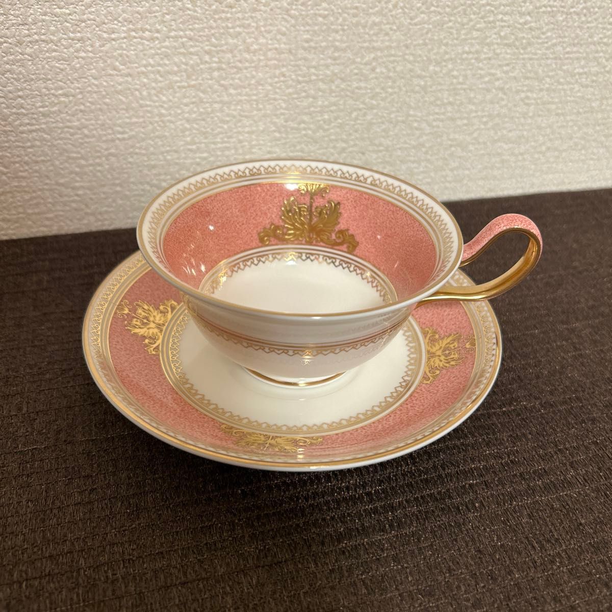 韦奇伍德 哥伦比亚 粉色牡丹 茶杯与茶托