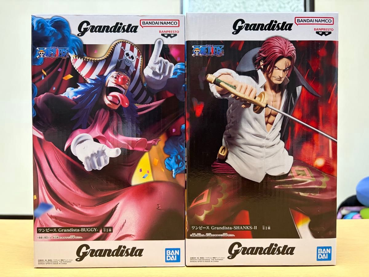 海贼王 Grandista 手办 巴基 香克斯 2件套装