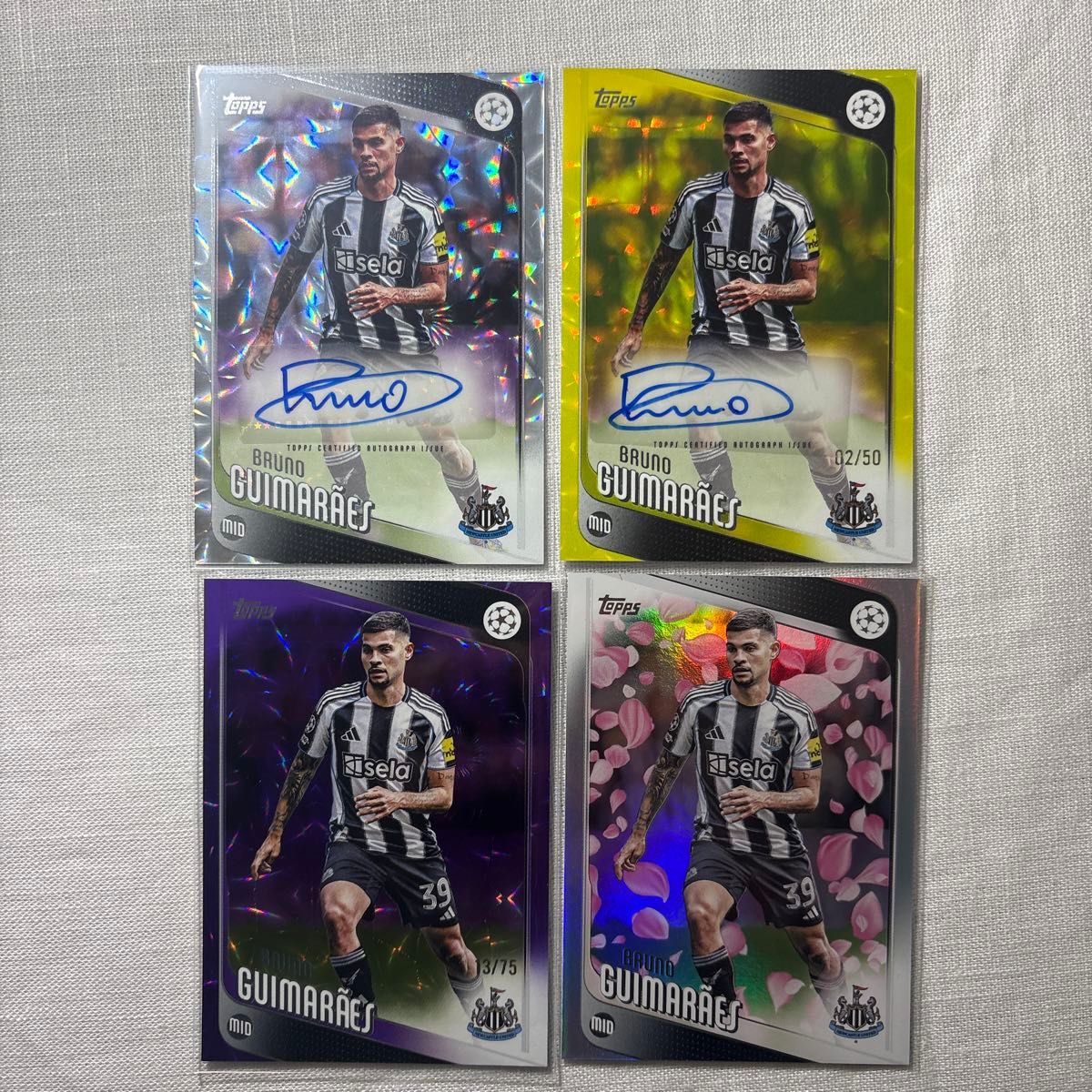 ブルーノ・ギマランイス 直筆サインカード含む 4枚セット Topps