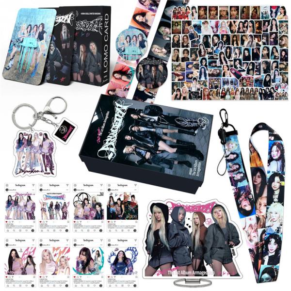 aespaグッズ ギフトボックス フォトカード Armageddon テープ セット トレカ エスパ 写真 シュガ アクリルスタンド K-POP 韓国 アイドル キーリング ストラップ