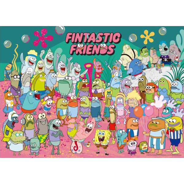 拼图 500片 FINTASTIC FRIENDS ●预订 海绵宝宝 APP-500-347