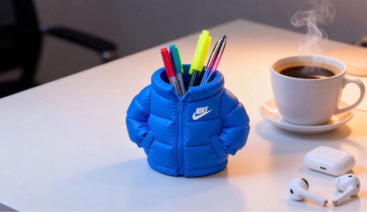 NIKE 派克夹克造型笔筒 蓝色