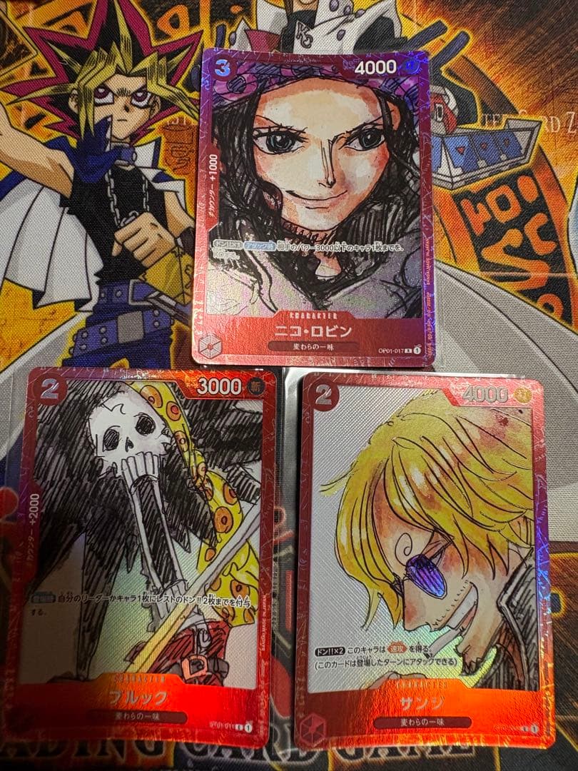 One Piece Card Game Film Red Original Art Parallel Collection Sale 3 Cards Set