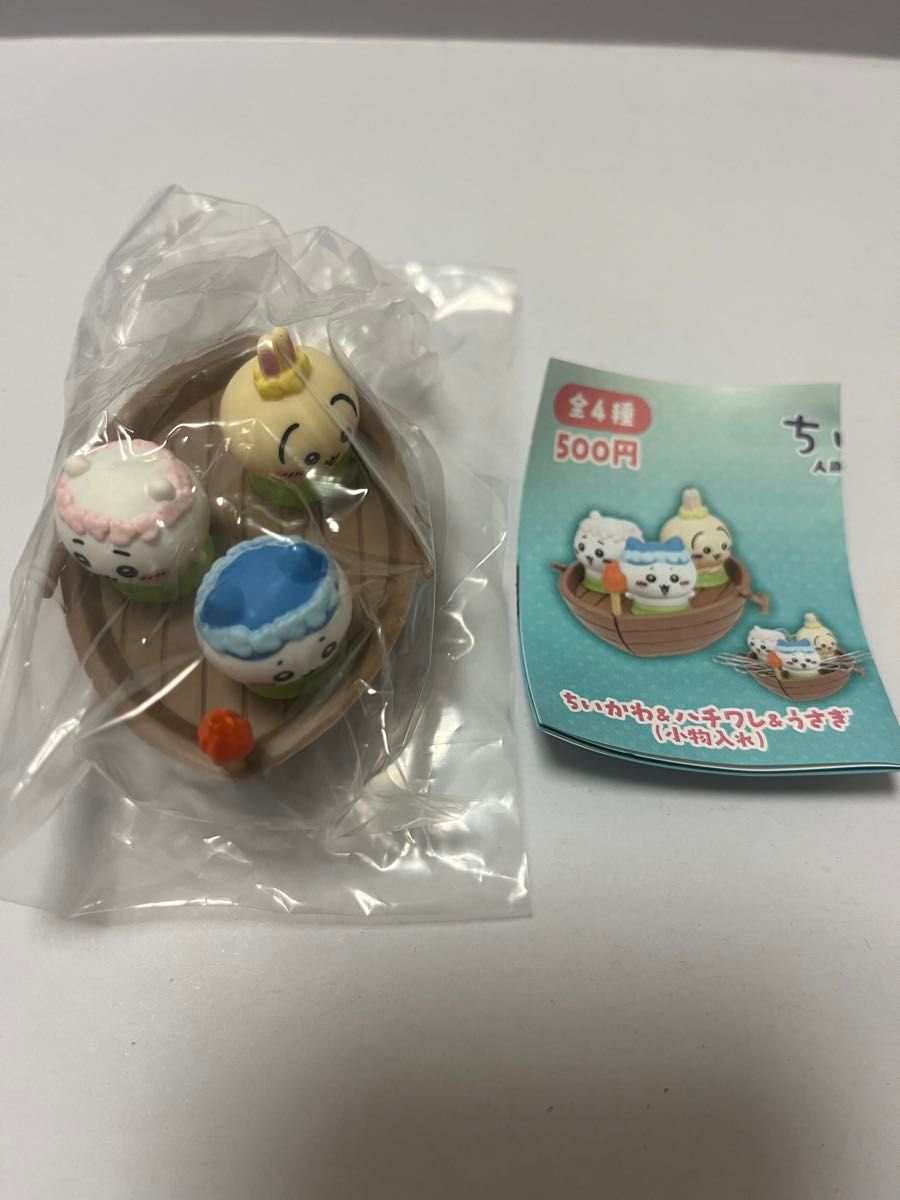 电影 吉伊卡哇 人鱼岛的秘宝 桌面手办 吉伊卡哇 八尾猫 兔子 船 小物件收纳