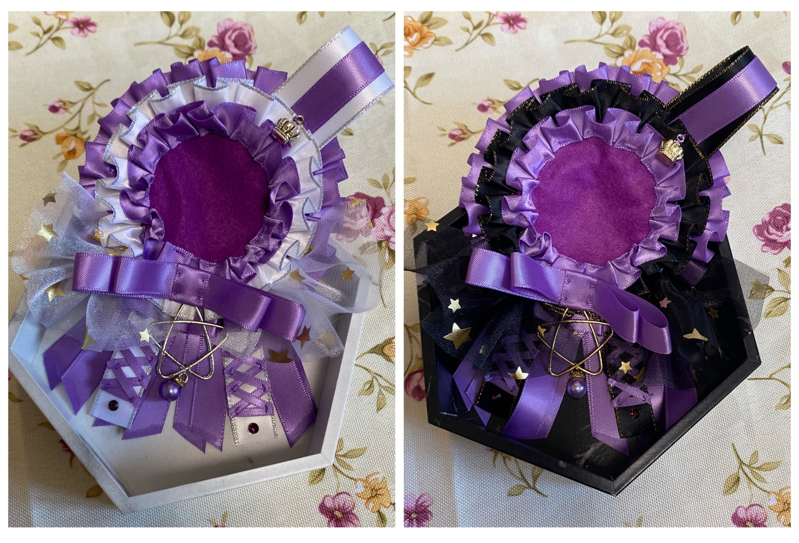 Royal Crown Rosette 徽章 紫色