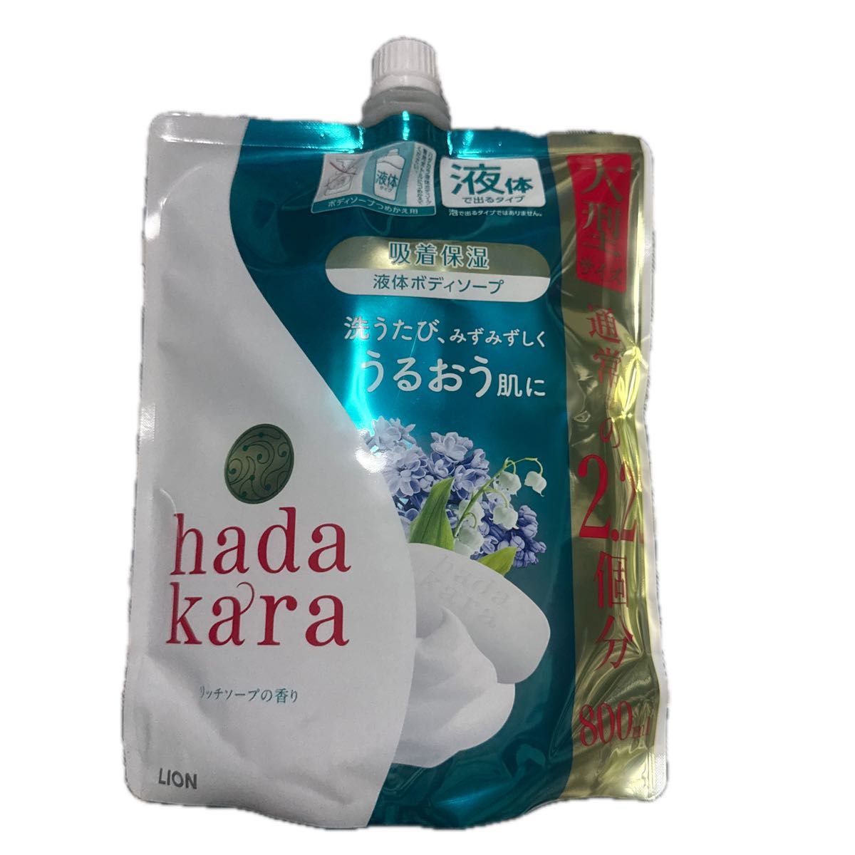 LION hadakara ハダカラ 沐浴露 浓郁皂香 补充装 800ml