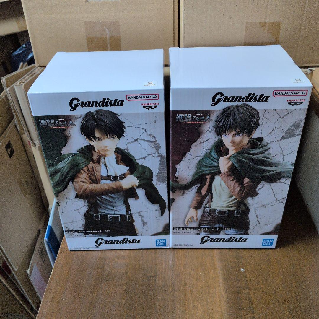 Attack on Titan Grandista Eren Levi Figure 2-Piece Set #3