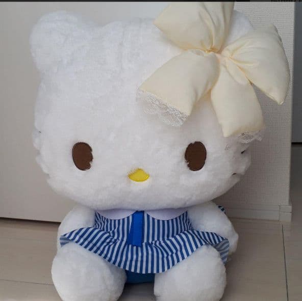 毛绒玩具 条纹连衣裙