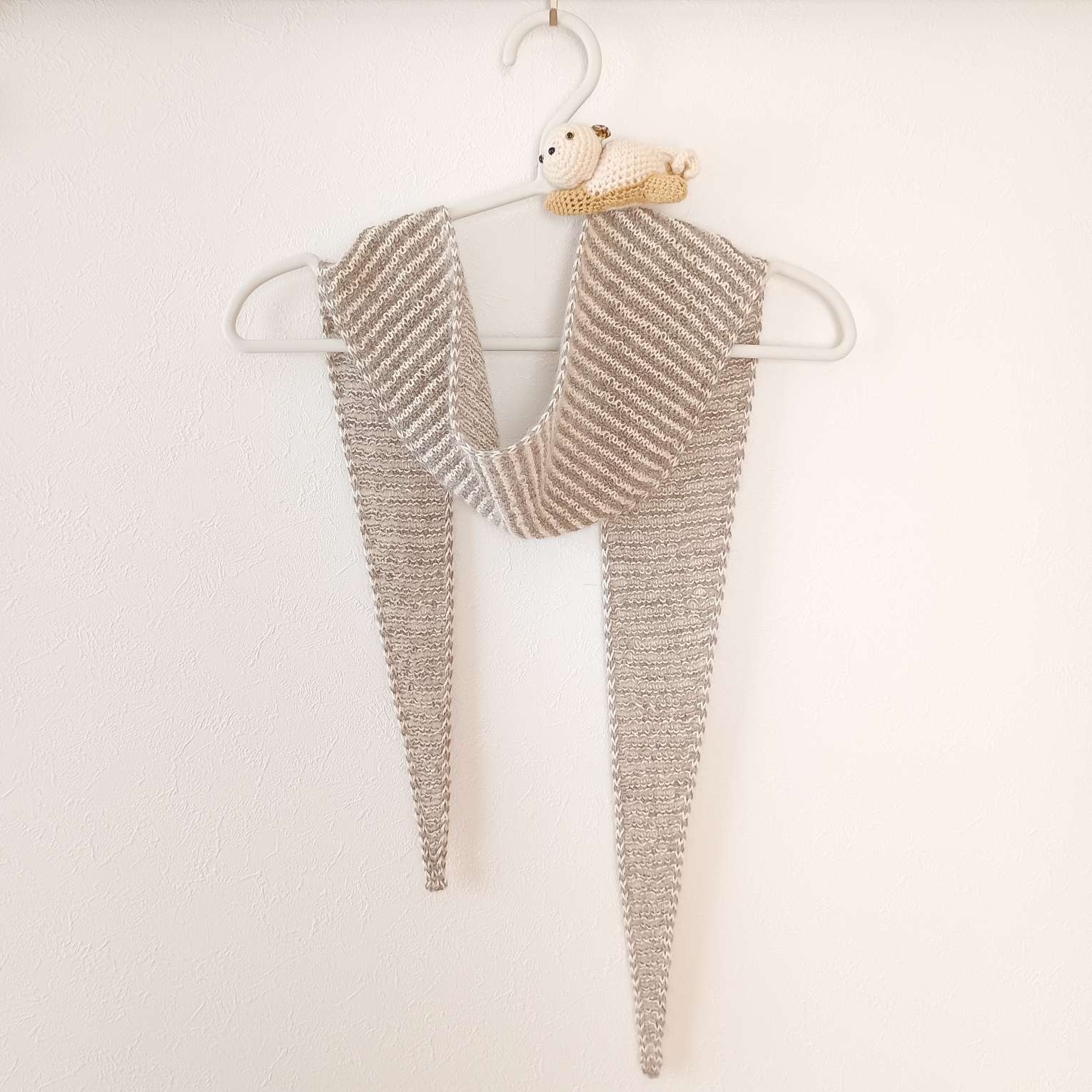 100%羊驼毛围巾【条纹】Simple Little Scarf (Alpaca)