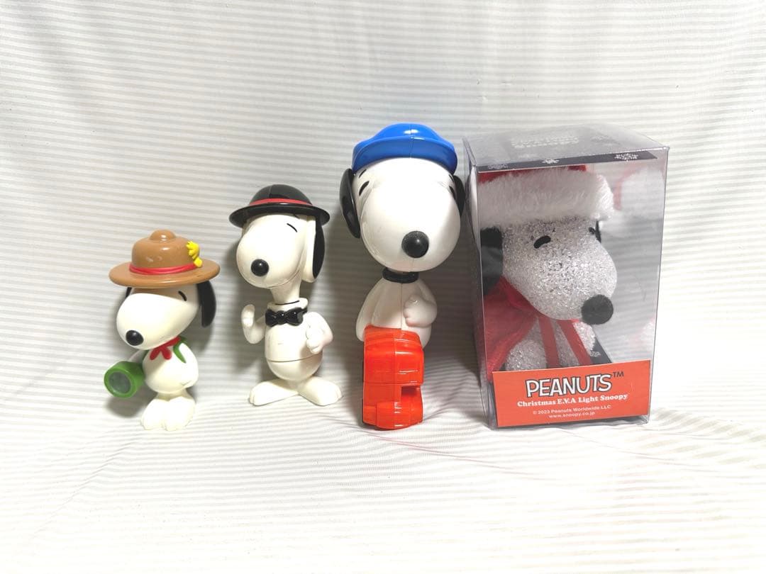 SNOOPY Happy Set Christmas EVA Light 4-Pack