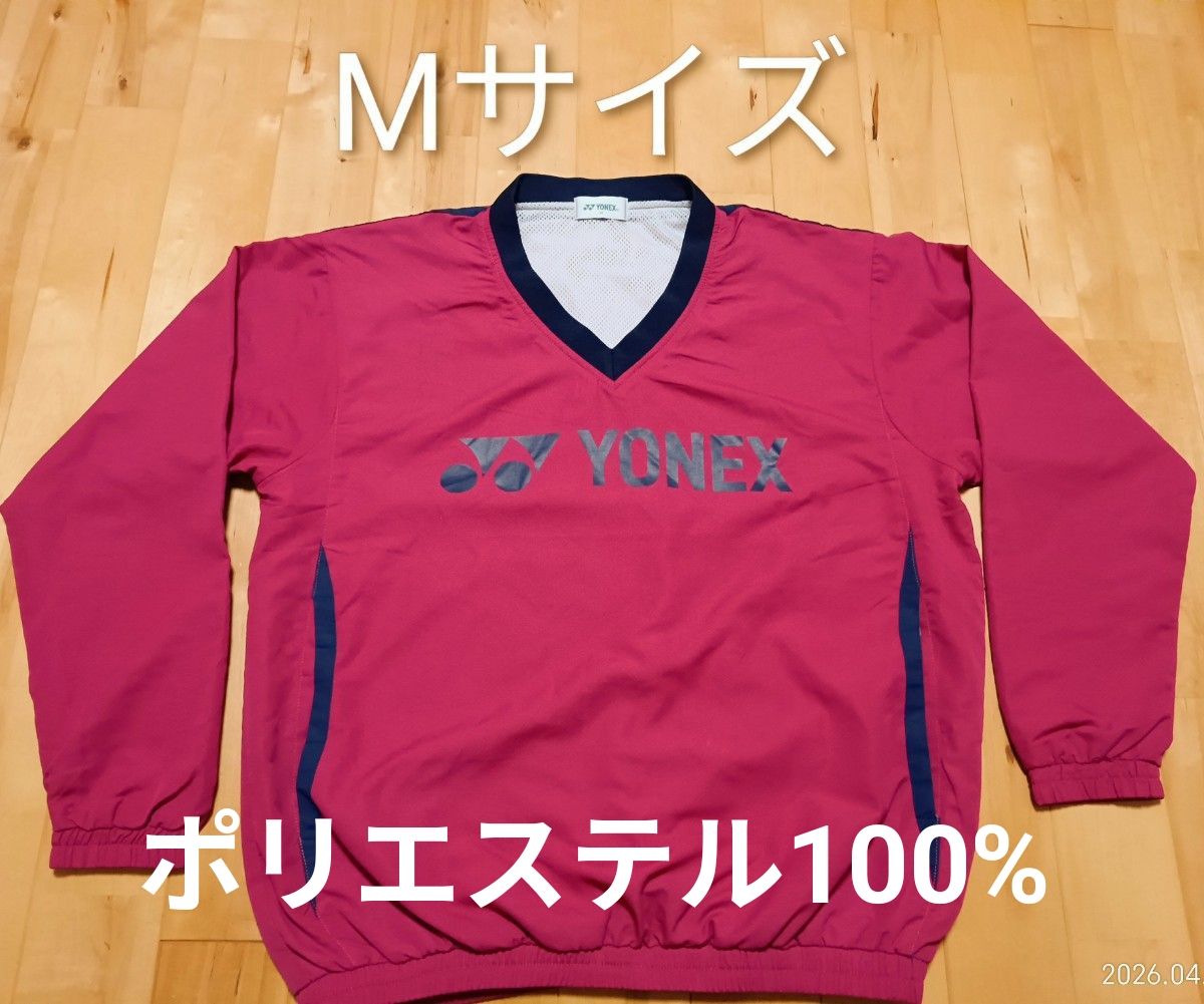 YONEX项链V颈窗断路器M尺寸聚酯100%(管理594)