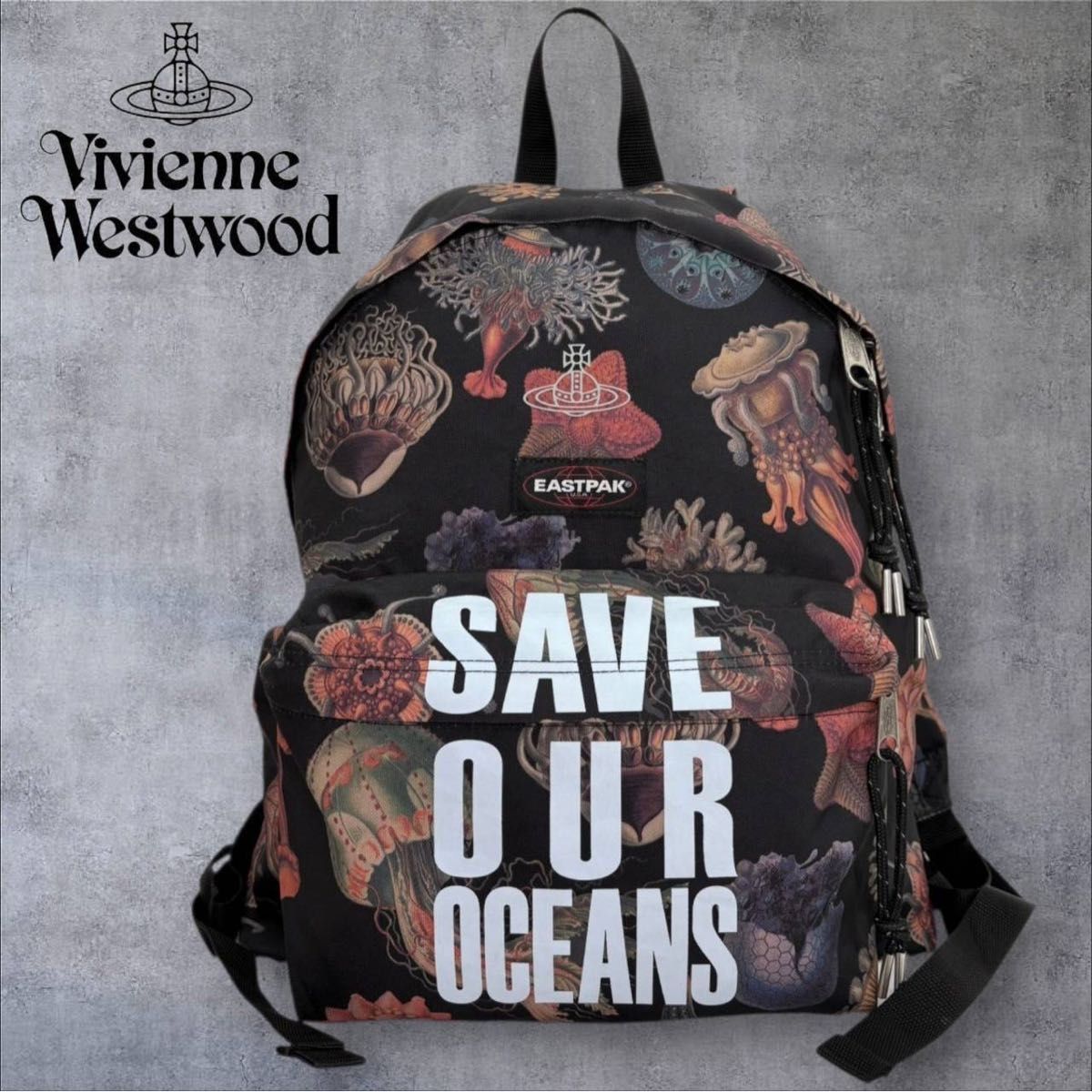 【稀有】维维安·韦斯特伍德×Eastpak 双肩背包 联名款 维维安·韦斯特伍德 圆形图案
