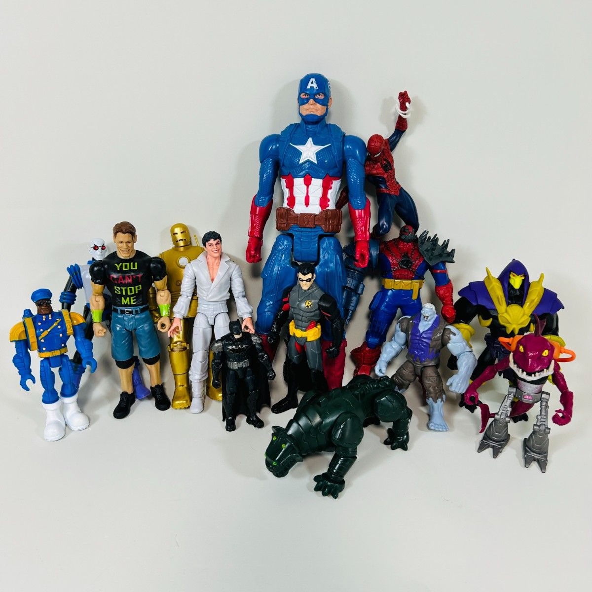 【現状品】アメコミ アメトイ フィギュア まとめ売り 14体セット【マーベル,バットマン,スパイダーマン】