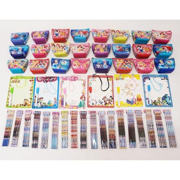 Disney princess pouches & stationery drawing set for 73 people/stationery for children Large number of lottery prizes