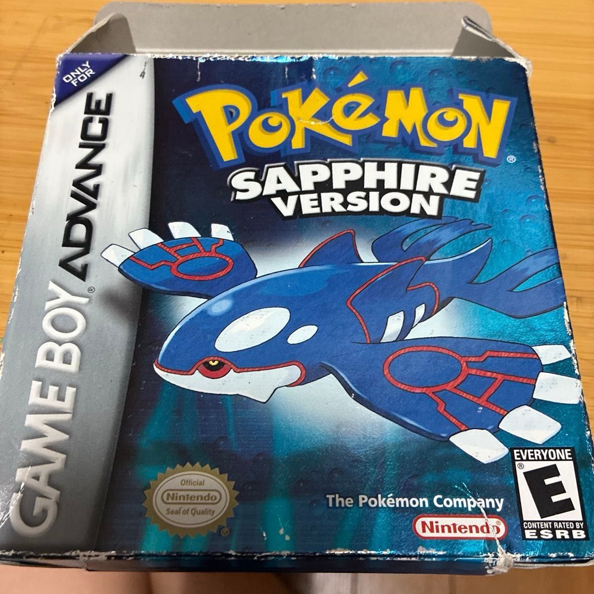 Genuine Game Boy Advance Pocket Monsters Sapphire North American Version Battery Replacement Completed