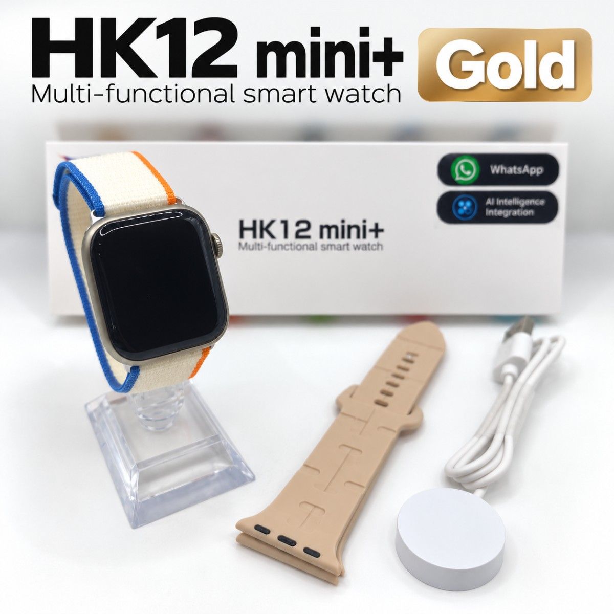 最新 ☆ HK12 mini智能手表日语对应LINE通知