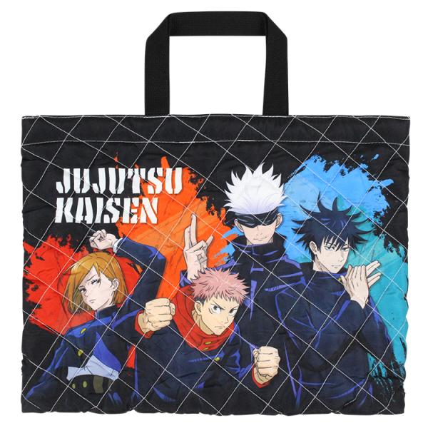 Mailable and Embroidery-Ready Jujutsu Kaisen Quilted Lesson Bag for Kindergarten/Elementary School Entry, Commuting, Kids, Children, Unisex, Itadori Yuji, Fushiguro Megumi, Gojo Satoru, Nagisa Zenin, Custom Name
