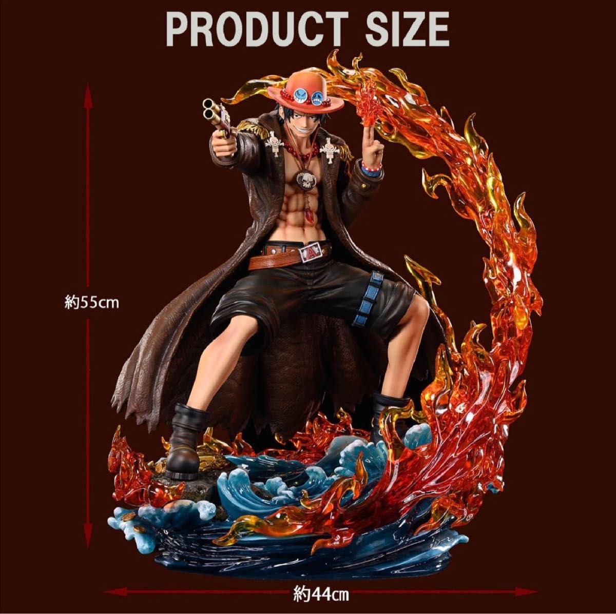 海贼王日志收藏大型statue port气体 · D · ace figure【开封品】